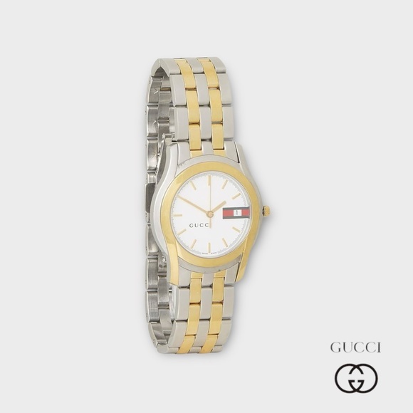 Gucci Pre-Loved 5500M Automatic Stainless Steel Watch Mens / Unisex - Picture 1 of 5